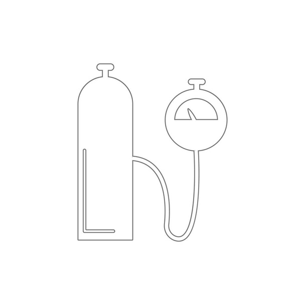 Luftballondruck-Umriss-Symbol. Elemente der Auto-Reparatur Illustration Symbol. Zeichen und Symbole können für Web, Logo, mobile App, ui, ux verwendet werden - Vektor, Bild
