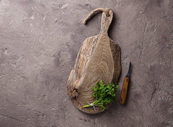 Empty wooden rustic cutting board - Photo, Image