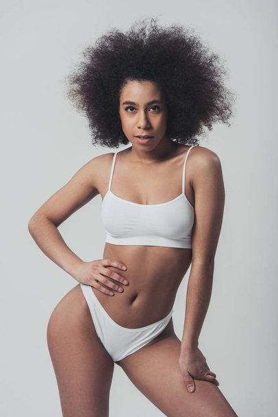 Afro American woman in lingerie - Foto, Imagen