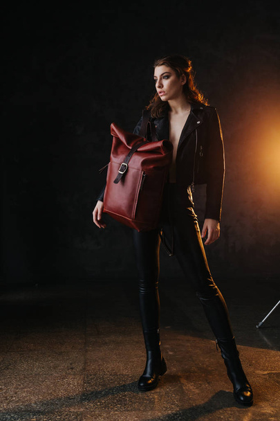 Backpack on the model, a young girl - Fotografie, Obrázek
