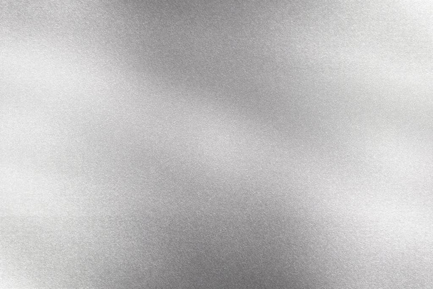 Karcolások ezüst fém falon, absztrakt textúra háttér - Fotó, kép