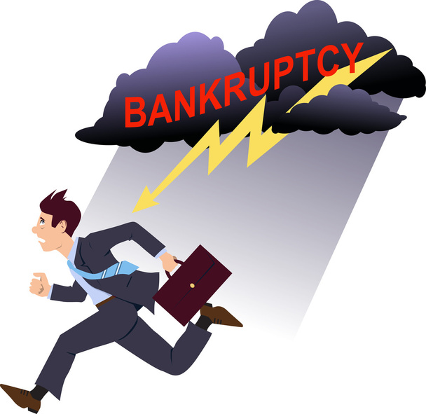 Avoiding bankruptcy - Vector, Image