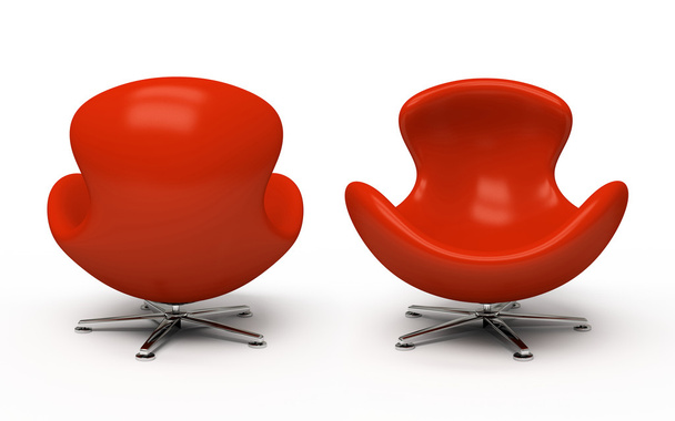 Leather red armchair - Φωτογραφία, εικόνα