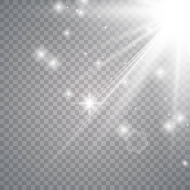 Вектор прозоре біле сонячне світло
  - Вектор, зображення