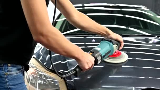αυτοκίνητο στίλβωση εργαλείο κατάστημα ματιά - Πλάνα, βίντεο