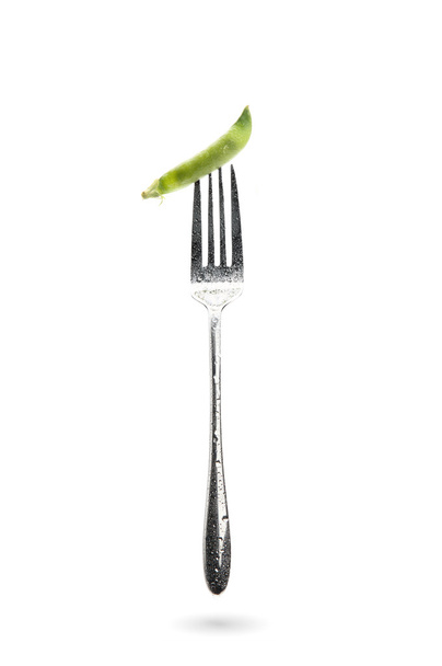 Vegetables on a fork - Φωτογραφία, εικόνα