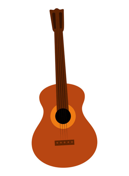 guitar musical instrument icon - Vector, Image