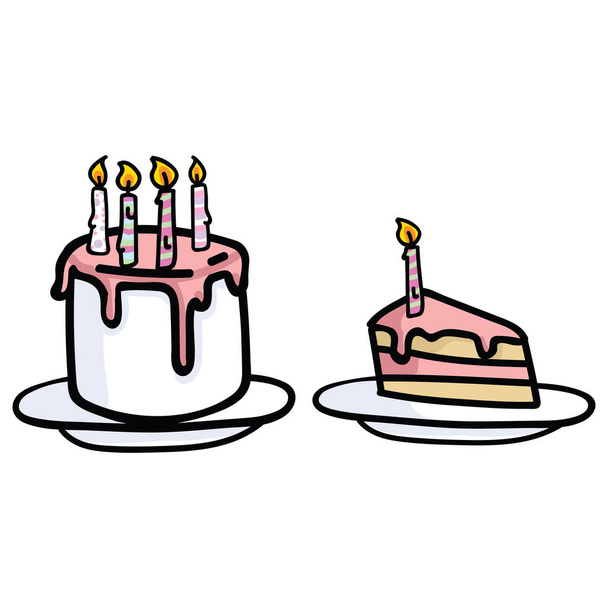 Birthday cakes Free Stock Vectors
