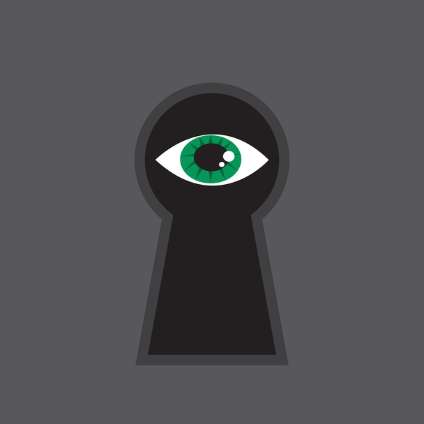 Keyhole Eye - Vector, Image