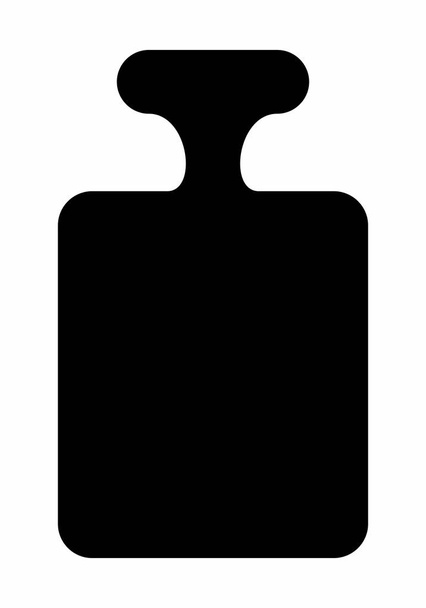 Weight dark silhouette - Vector, Image