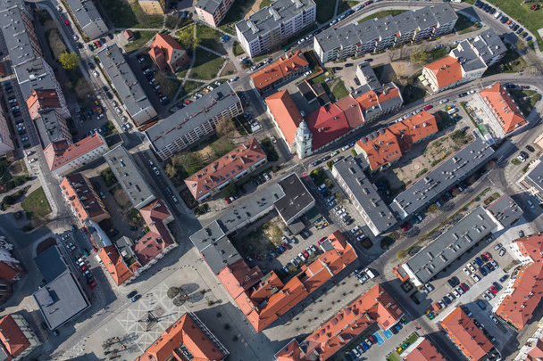 Aerial view of the city suburbs - Фото, зображення