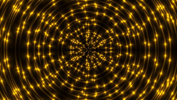 Όμορφο αφηρημένο καλειδοσκόπιο - fractal χρυσό φως, 3d καθιστούν σκηνικό, δημιουργώντας φόντο υπολογιστή - Φωτογραφία, εικόνα