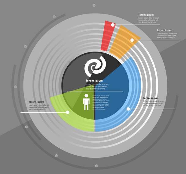 Εννοιολογικό διανυσματικό πρότυπο σχεδιασμού. στοιχείο infographics - Διάνυσμα, εικόνα