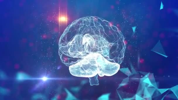 Gehirn medizinische Technologie Hintergrund - Filmmaterial, Video