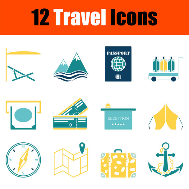 Travel Icon Set - Vector, Image