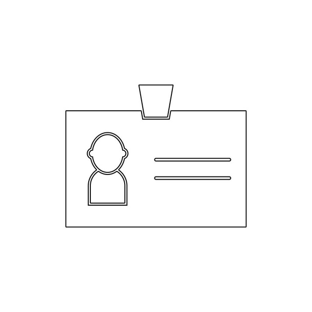 id image personal photo outline icon. Signs and symbols can be used for web, logo, mobile app, UI, UX - Vector, Image