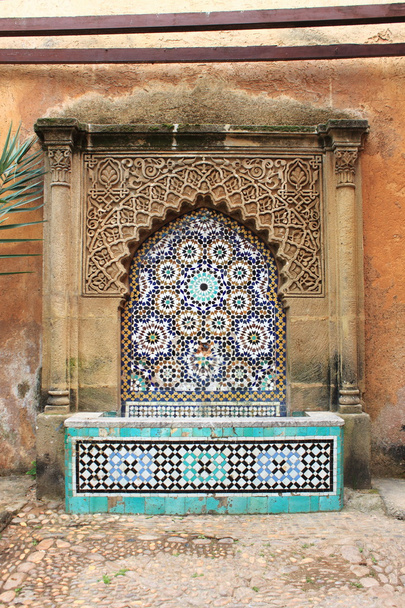 Moroccan fountain with mosaic tiles - Photo, Image