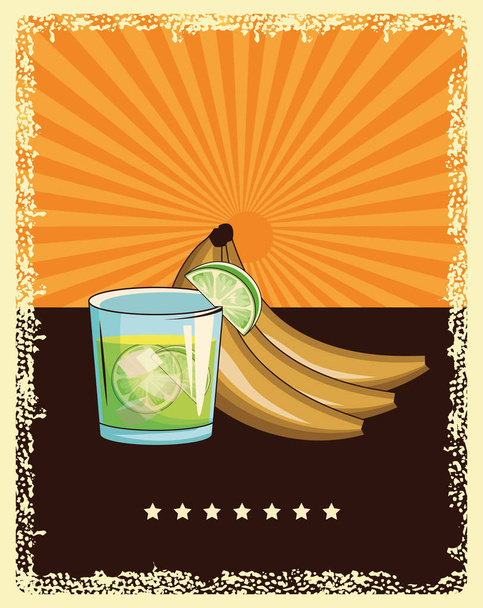 alcoholic drink beverage cartoon - Vector, Image