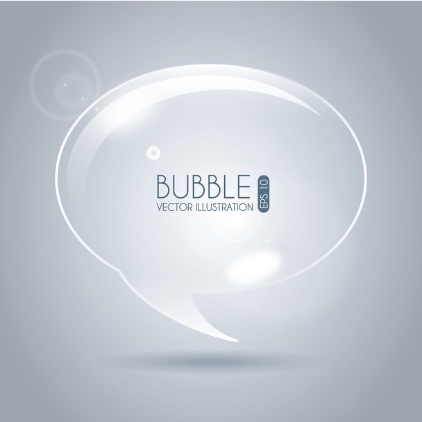 bubble icon oval - Vector, Image