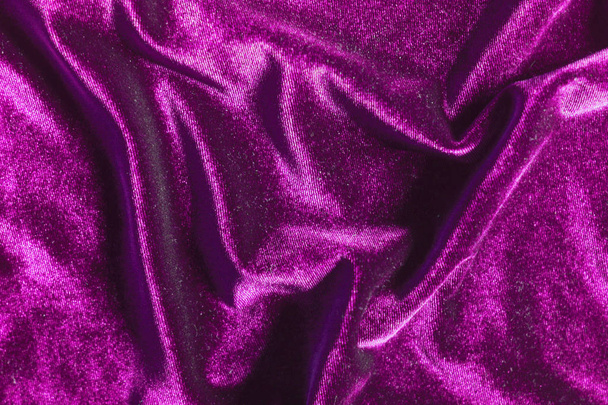 Purple velvet folds texture background - Fotografie, Obrázek