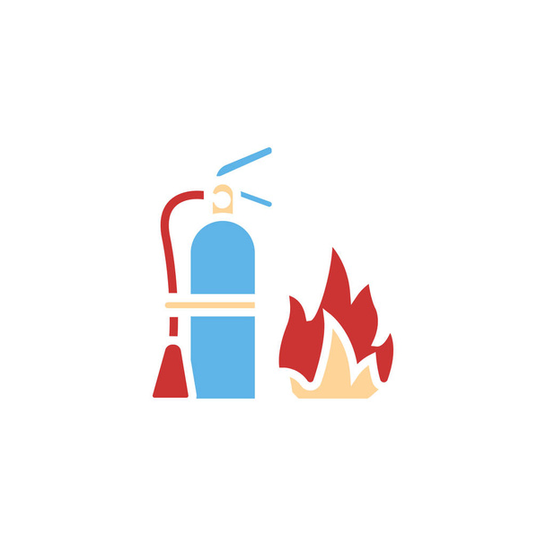 Tűzoltó ikon-vektor jel szimbólum - Vektor, kép