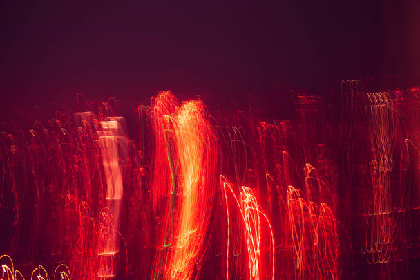 Abstract background with lights and movement, lines and lights in blur - Foto, afbeelding