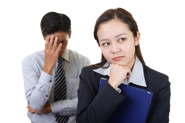 Dissatisfied businessman and businesswoman - Photo, Image