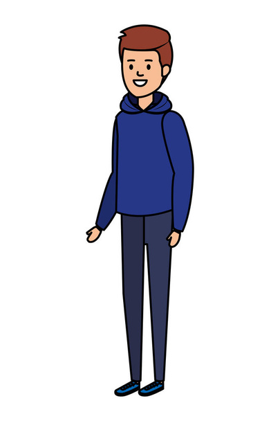 young man avatar character - Vector, Imagen