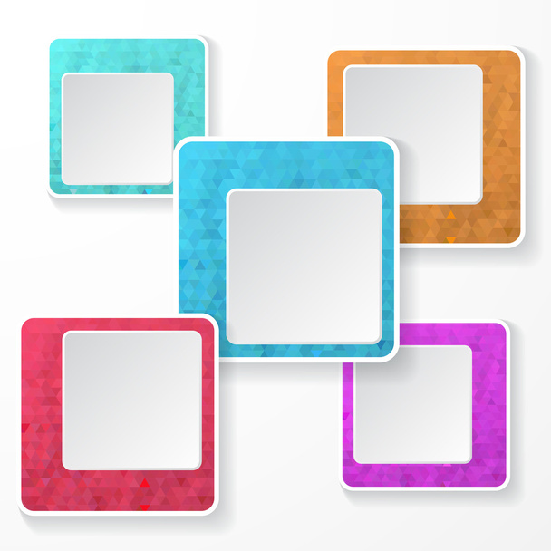 Pixel square elements - Vecteur, image