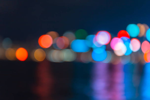 Blurred cityscape view, abstract light background - 写真・画像