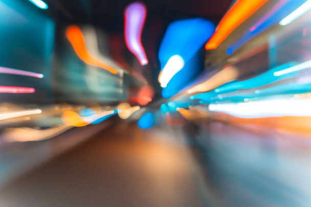 Blurred cityscape view, abstract light background - Photo, image