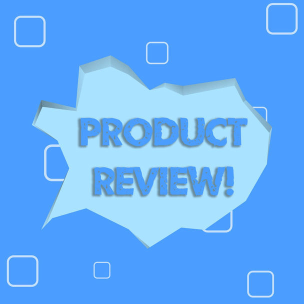 Kirjoittaminen huomautus osoittaa Product Review. Business photo showcasing Asiakkaat arvostella ja kommentoida tuotteita he ovat ostaneet Pale Blue Speech Bubble epäsäännöllinen Cut 3D Style Backdrop
. - Valokuva, kuva