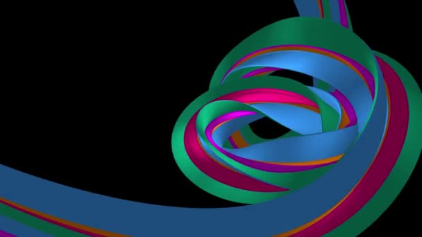 Couleurs douces 3D courbé arc-en-ciel bande caoutchouc guimauve corde bonbons boucle sans couture forme abstraite animation fond nouvelle qualité mouvement universel dynamique animé coloré joyeux vidéo 4k stock footage
 - Séquence, vidéo