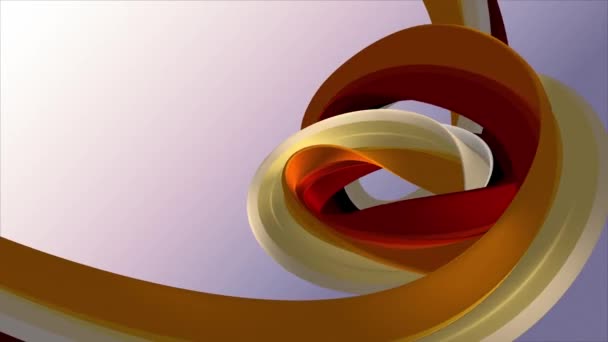 Colores suaves 3D curva arco iris goma banda malvavisco cuerda caramelo lazo sin costura forma abstracta animación fondo nueva calidad movimiento universal dinámico animado colorido alegre vídeo 4k archivo
 - Metraje, vídeo