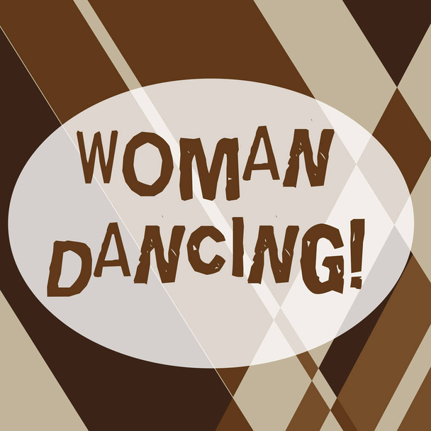 Signo de texto que muestra Woanalysis Dancing. Fotografía conceptual woanalysis confiado que baila con gracia y profesionalmente formas geométricas y combinación lineal en tono marrón en patrón abstracto
. - Foto, imagen