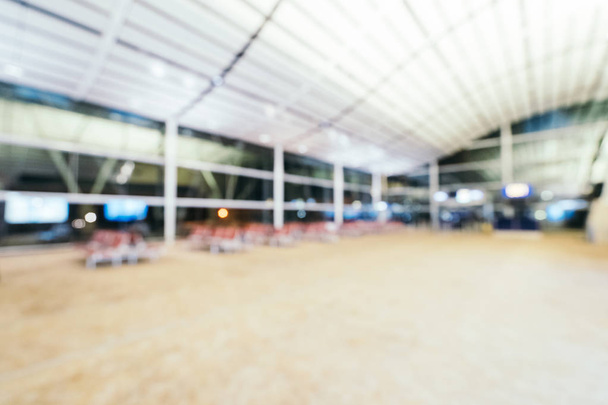 Abstract blur and defocused airport terminal interior for background - Foto, imagen