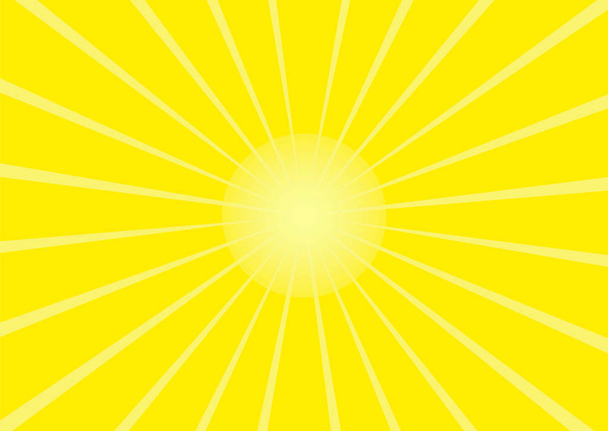 strahlende Sonne im Retro-Stil als Grafik - Vektor, Bild