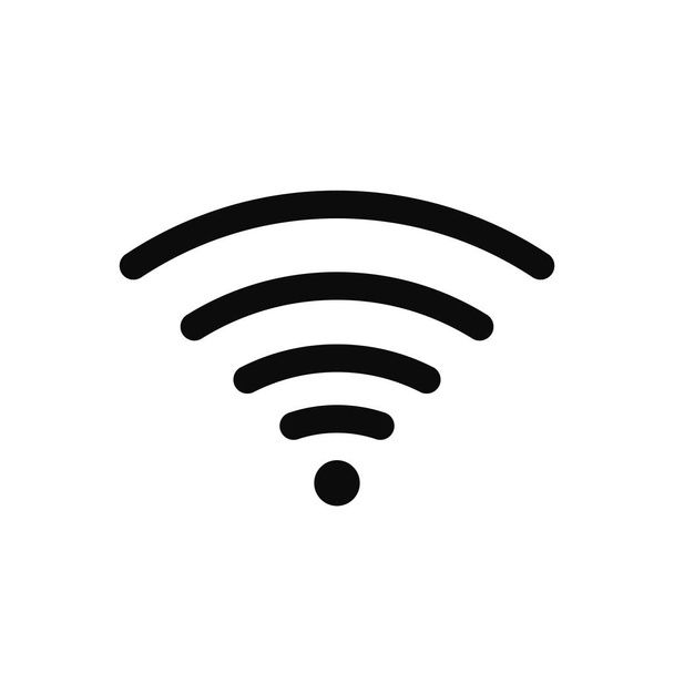 Icono inalámbrico y wifi o signo de acceso remoto a Internet. Podcast vector símbolo. - Vector, imagen