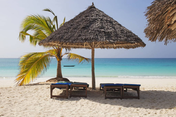 Tropical Beach at Zanzibar Island, Tanzania - Photo, Image