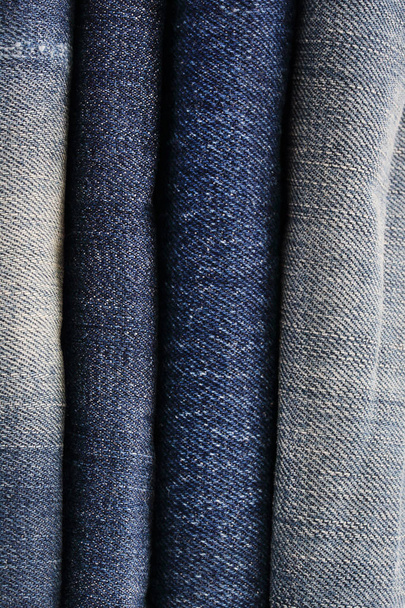close up of jeans pile. - Photo, Image