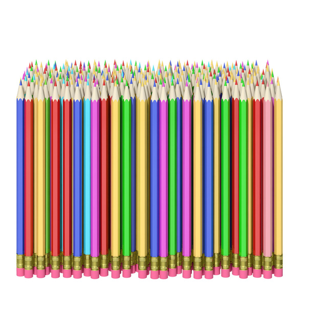Pencils on a white background - Photo, Image