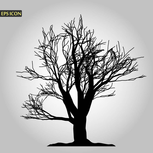 Ikona drzewa. Symbol lasu. Płaski znak internetowy na białym tle. Wektor eps10 - Wektor, obraz