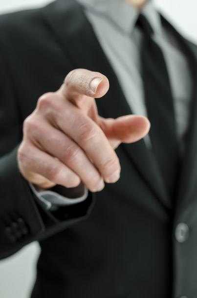 Businessman pointing finger at you - Фото, изображение