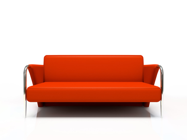 Modern kanepe kırmızı - Fotoğraf, Görsel