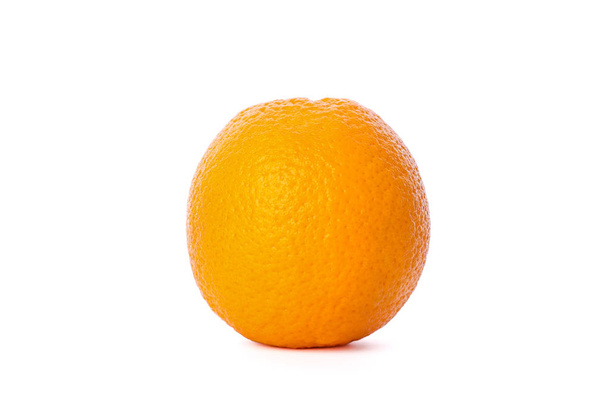 Ripe orange fruit isolated on white background, healthy food - Photo, image