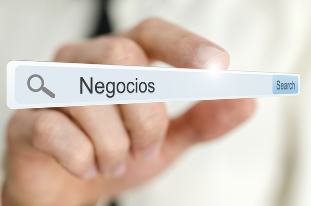 Sana Negocios kirjoitettu hakupalkissa
 - Valokuva, kuva