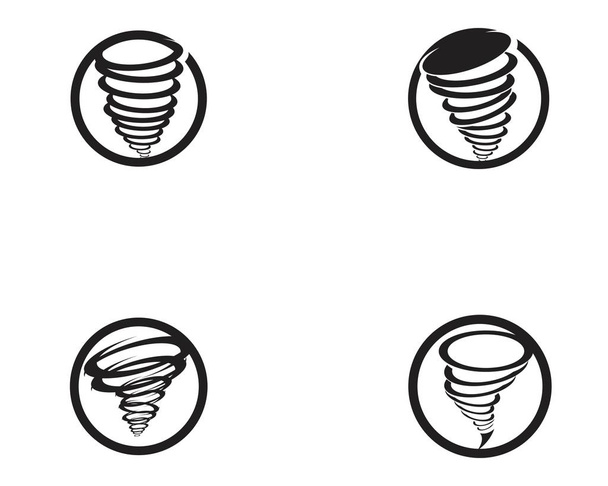Tornado símbolo vector ilustración
 - Vector, imagen