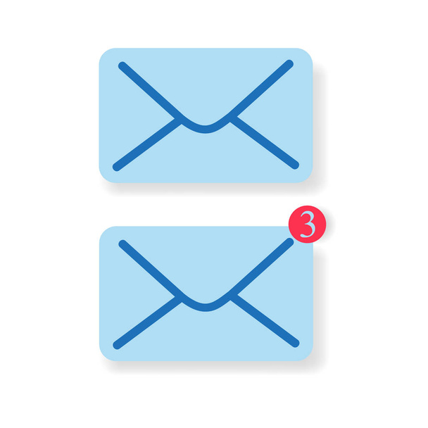 Mail-Benachrichtigungssymbol - Vektor, Bild