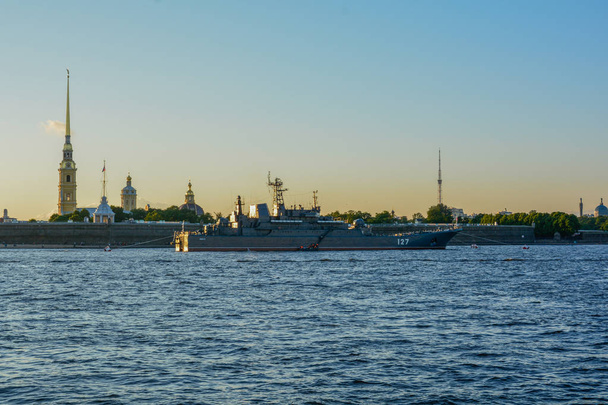 Sunset at Saint Petersburg Summer time - Foto, Imagem