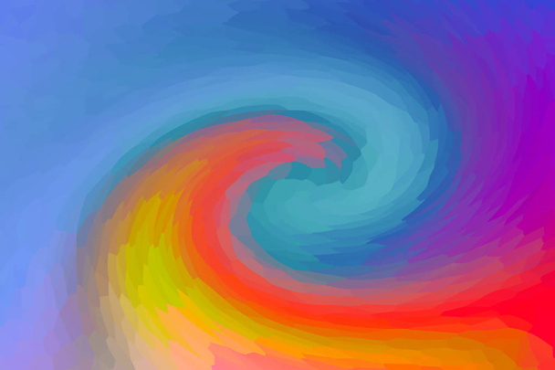 vlna malba přechod modrý fialový nachový oranžově světle žlutá mřížka abstraktní pozadí barevná hloubka efekt - Fotografie, Obrázek